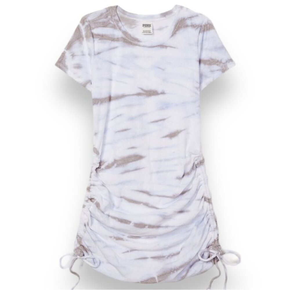 New PINKBEACH TERRY RUCHED SIDE DRESS​​